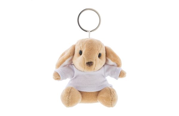 BunnyFob Plüschhasen-Schlüsselanhänger, braun
