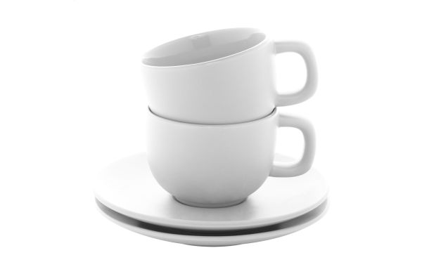 Cappuccinotassenset Caturra Plus, weiß