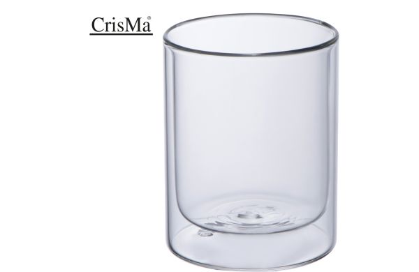 CrisMa dubbelwandige glazen beker 330ml