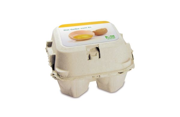 Het geel van het ei - kleipot, eierkaars, chocolade konijntje