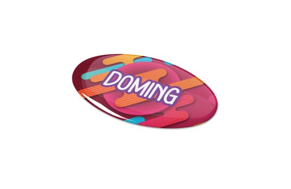 Doming Oval 60x35 mm, weiss