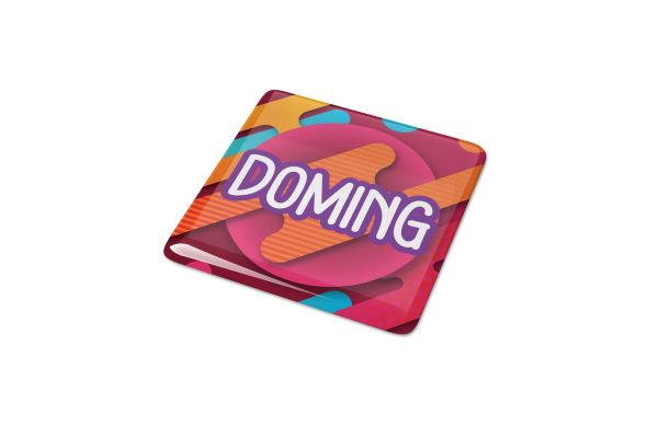 Doming Quadrat 40x40 mm, weiss