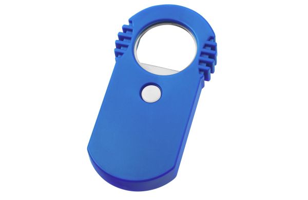 Flaschenöffner mit Verschluss Omega_ blau