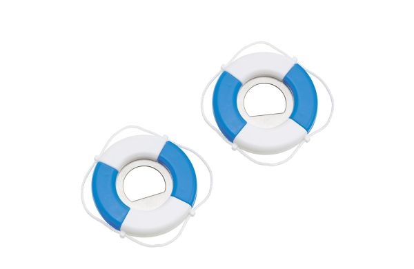 Flaschenöffner Rettungsring_ weiss_ blau