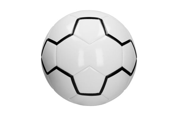 Fußball "Derby", weiss/schwarz