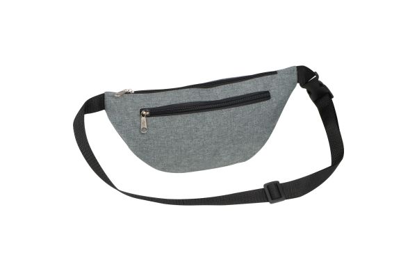 Gürteltasche aus Polyester - silbergrau