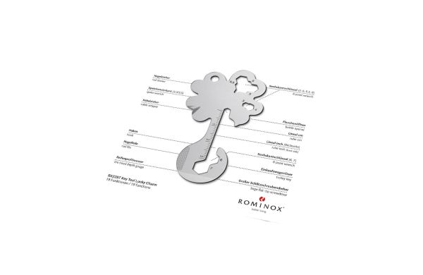 ROMINOX® Key Tool // Lucky Charm - 19 functies (Klaver Geluksbrenger)