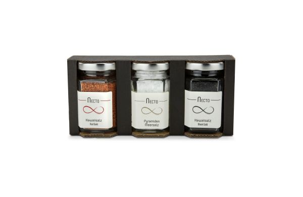 Geschenkartikel: Zeezout, set van drie, totaal 270 g