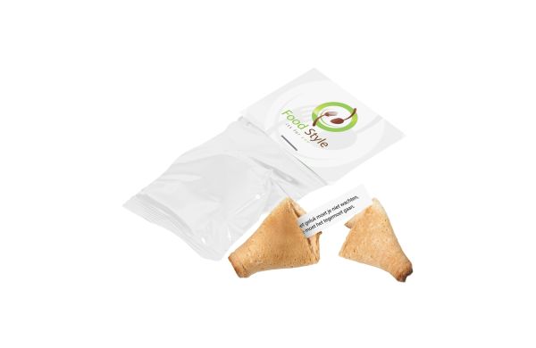 Glückskeks mit Topkarte, Weiß