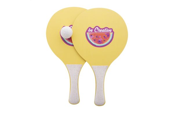 Individuelles Strandtennisset CreaShot, weiss