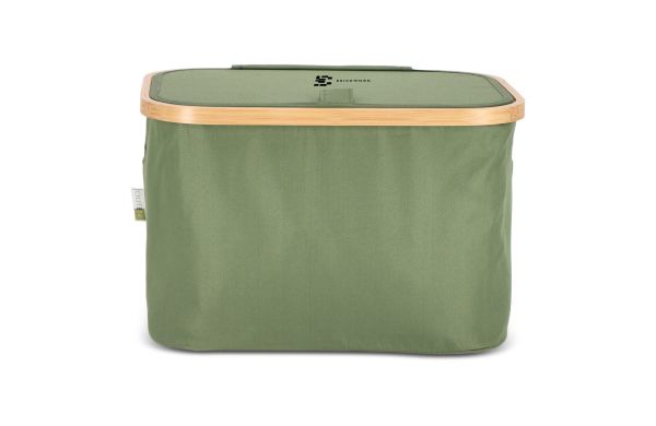 InSideOut faltbarer Korb mit Deckel Sogne 38 x 26 x 25cm rPET, olivgrün