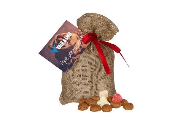Jute Sack mit "Strooigoed", braun