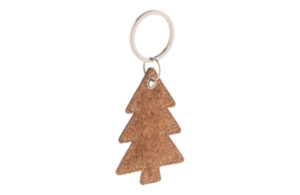 Korkki Schlüsselanhänger Weihnachtsbaum, natur