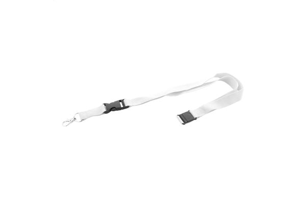 Lanyard aus RPET Revent Plus, weiß