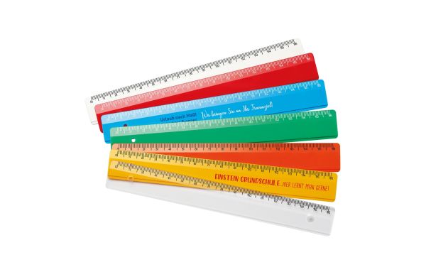 Lineal 16 cm_ blau