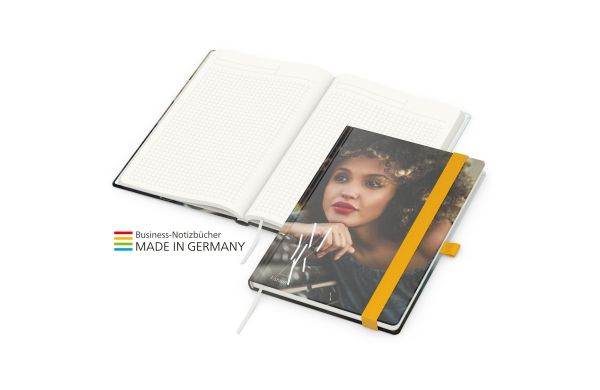 Match-Book A5 Natur Recycling groen+blauw