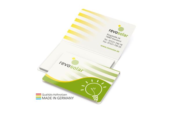 Memo-Card sticky note green+blue