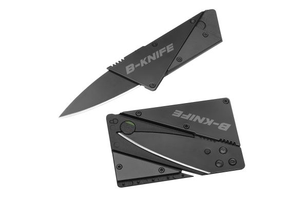 Messer klappbar in Kreditkartengröße_ schwarz