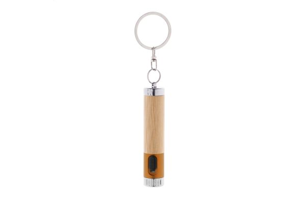 Mini-Taschenlampe Raboo, orange/natur
