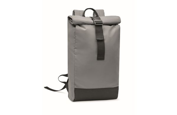 BRIGHT ROLLPACK Reflektierender Rucksack - silber matt
