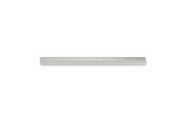 TRIA Dreikantlineal Aluminium 30cm - silber matt