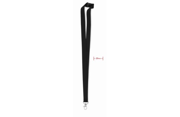 PANY Lanyard mit Karabiner 20mm - schwarz