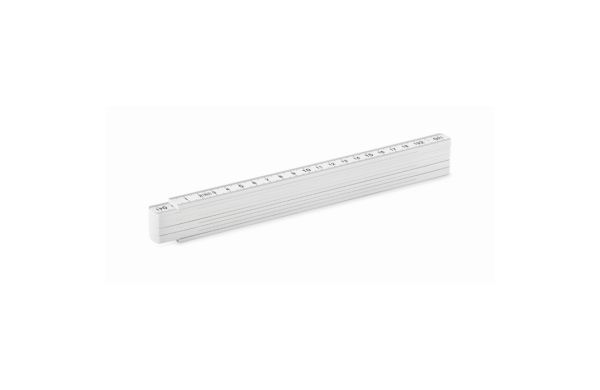 2 METER Zollstock 2m - weiß