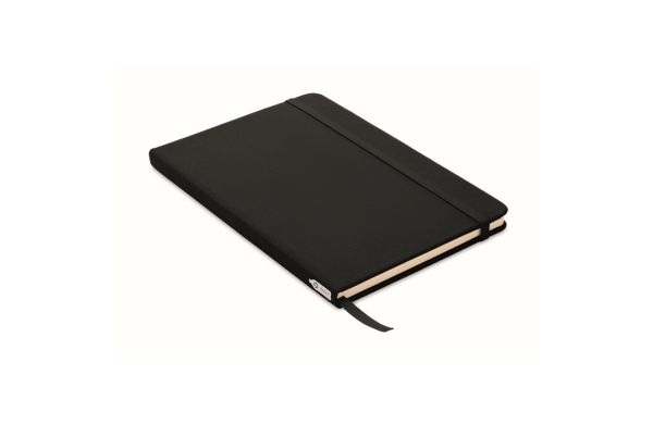NOTE RPET DIN A5 Notizbuch 600D RPET - schwarz