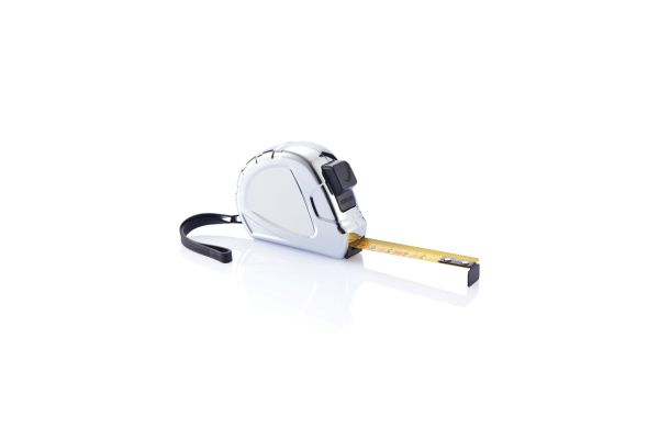 5m/19mm Auto-Stopp Maßband Ergonomic/silber