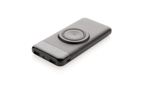 10.000 mAh Wireless Powerbank mit Watch-Charger/schwarz