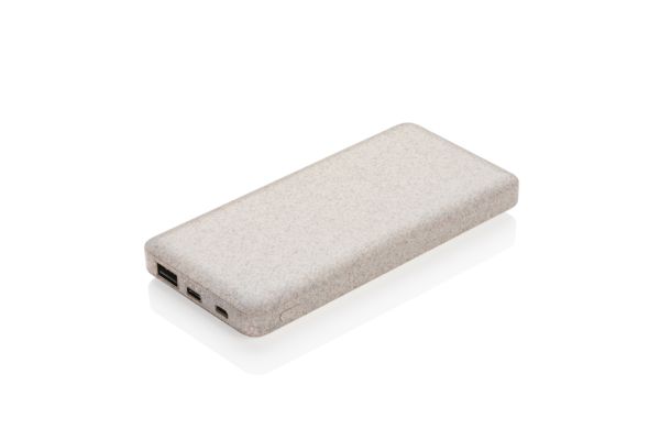 10.000 mAh Weizenstroh Powerbank/khaki