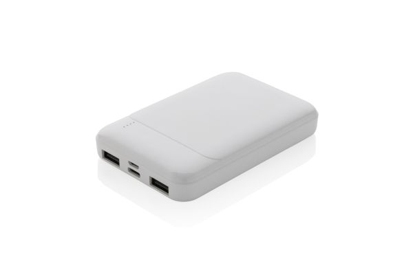 5.000mAh Powerbank aus RCS recyceltem Kunststoff/weiß