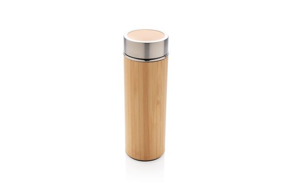 Auslaufsichere Bambus-Vakuumflasche/braun