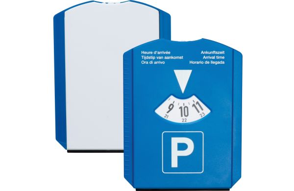 Parkeerschijf met ijskrabber
