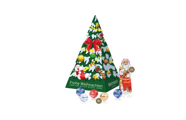 Präsent Weihnachtsbaum mit Lindt Schokoladenmischung