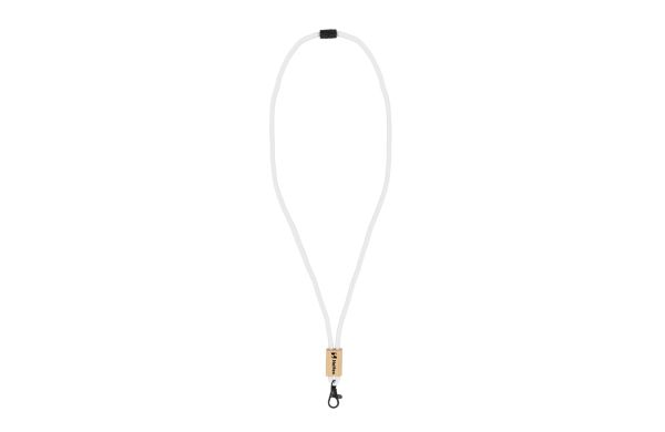 R-PET Kordel-Lanyard, weiss