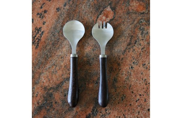Sagaform Astrid Salatbesteck Set 2 Stück, holz