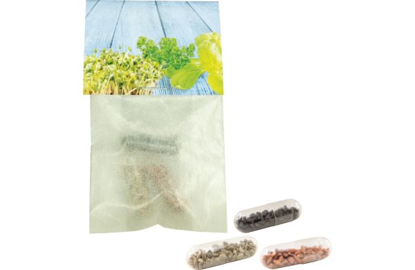 Samenkapseln Vitamine, Basilikum, Kresse, Petersilie 