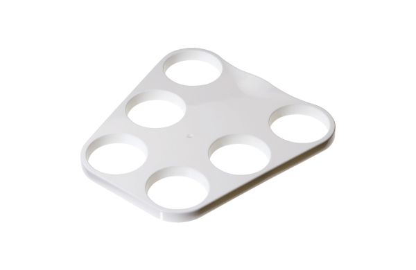 Serviertablett, weiss