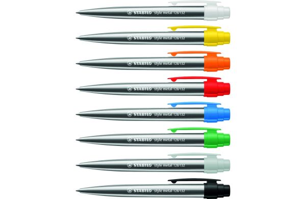 STABILO style metal balpen met kunststof clip