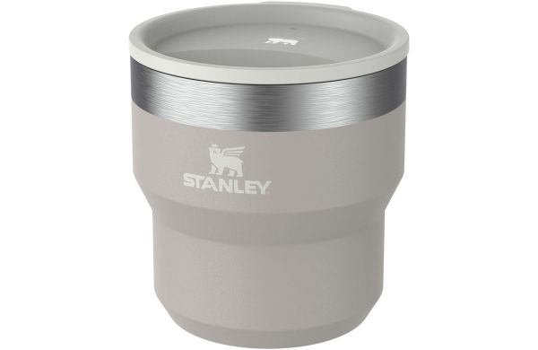 Stanley Stay Hot 295 ml Edelstahl isolierter, stapelbarer Camp Becher, grau