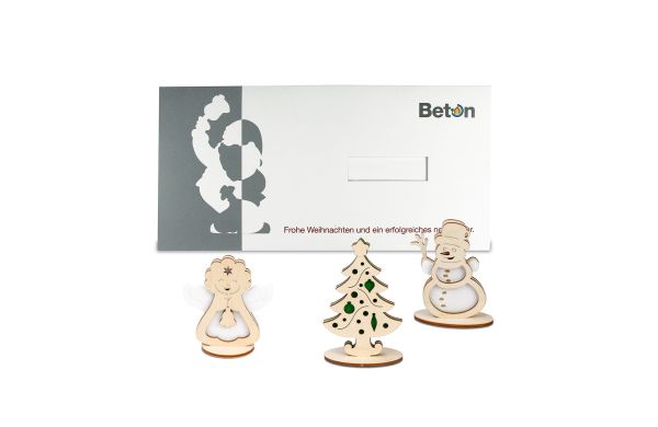 Vilten kaart met stickfiguren Premium