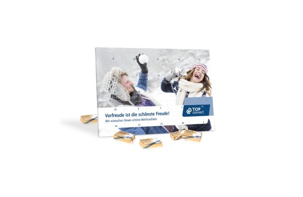 Tisch-Adventskalender Lindt Select Edition Inlay aus 100% recyceltem Material