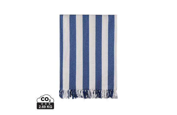 VINGA Ornos GRS Hamamtuch aus Baumwolle, blau