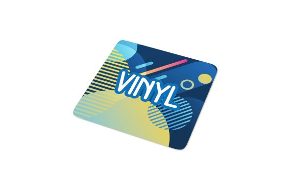 Vinyl Sticker Quadrat 30x30mm, weiss