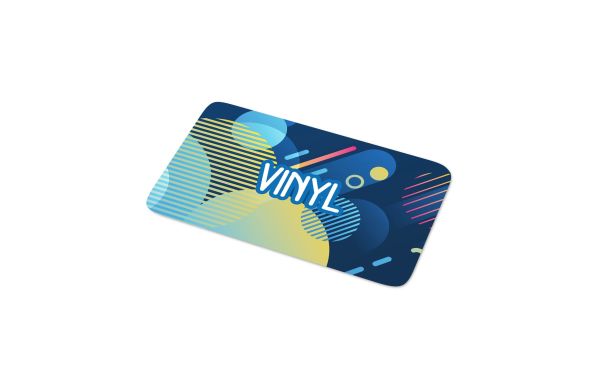 Vinyl Sticker Rechteck 40x20mm, weiss