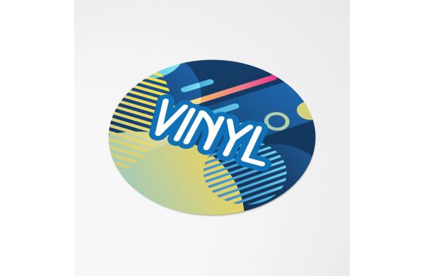 Vinyl Sticker Rund Ø 13 mm, weiss