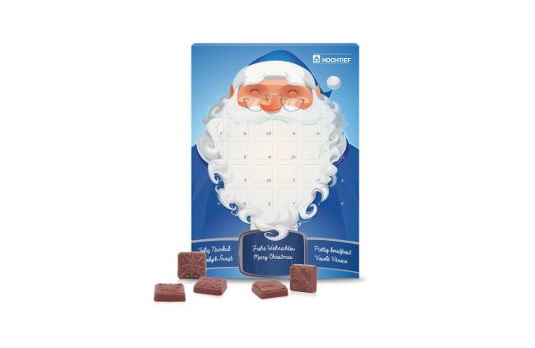 Wand-Adventskalender Classic Design 75 g Innen- und Außenteil recycelbar