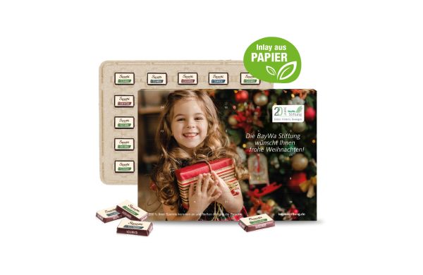 Wand-Adventskalender mit Fairtrade-Kakao Organic Klimaneutral FSC