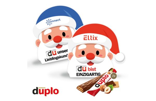 Werbekarte "Santa" mit duplo